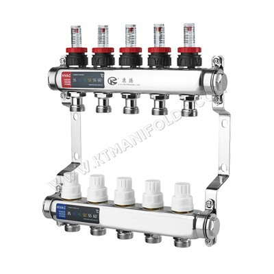 Collecteur de chauffage au sol radiant hydronique